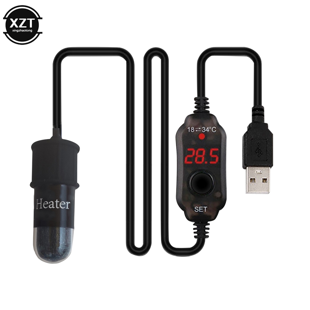 Mini USB Sạc Aquarium Que Sưởi - đánh giá và giá Fish Tank Heater