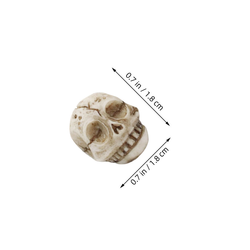 20Pcs Resin Smiling Skull Deco - đánh giá và giá Aquarium Decor