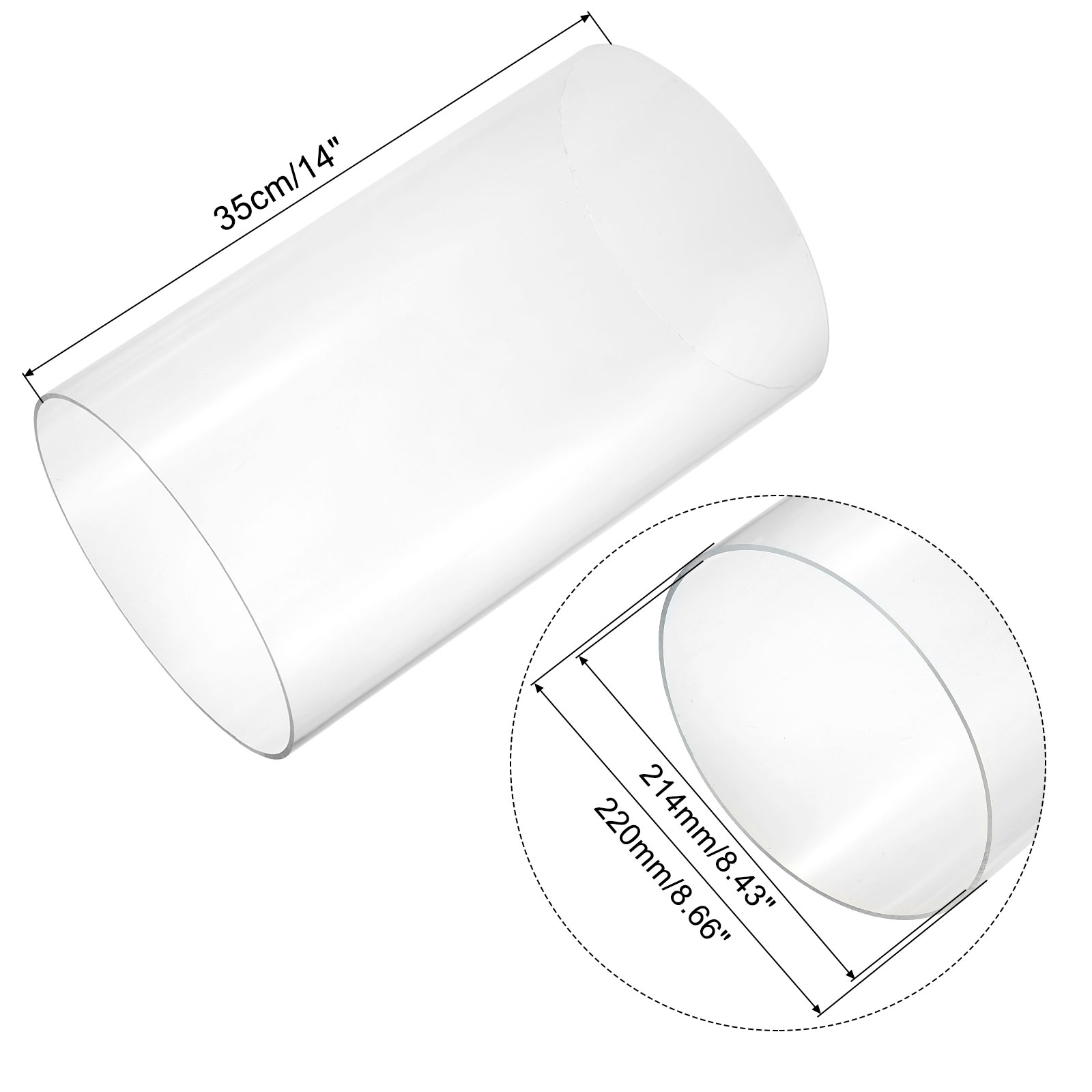350mm Transparent Acrylic Aqua - đánh giá và giá Fish Tank Heater