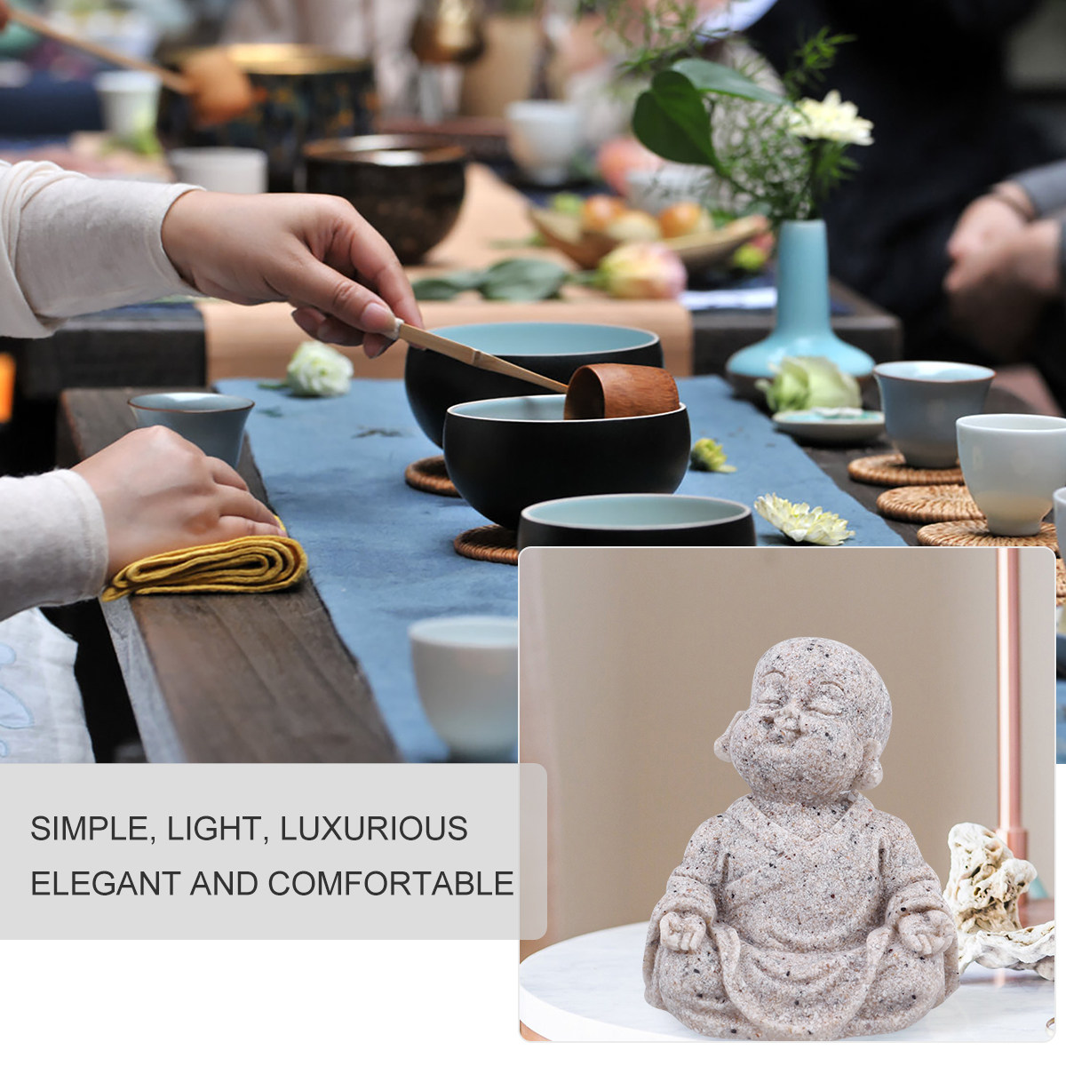 Maitreya Buddha Statue Sandsto - đánh giá và giá Aquarium Fish Tank