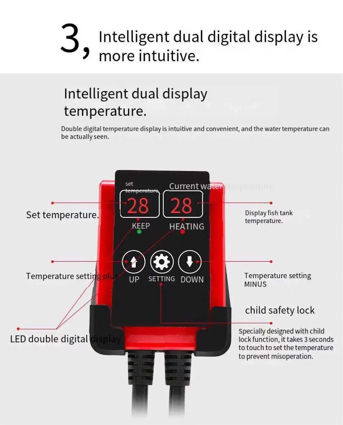 1000W Aquarium Submersible Hea - đánh giá và giá Fish Tank Heater