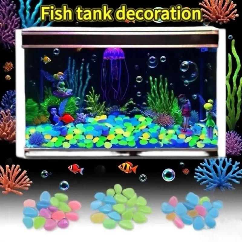 100-1000PCS Luminous Stone Gar - đánh giá và giá Fish Tank Gravel